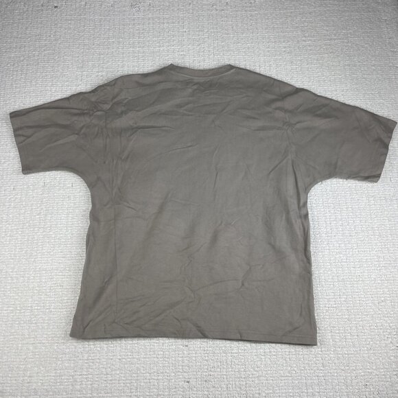 TEE LIBRARY Oversized T-Shirt Men M Made in Korea Grey ''Like The wind'' Graphic - Picture 11 of 15